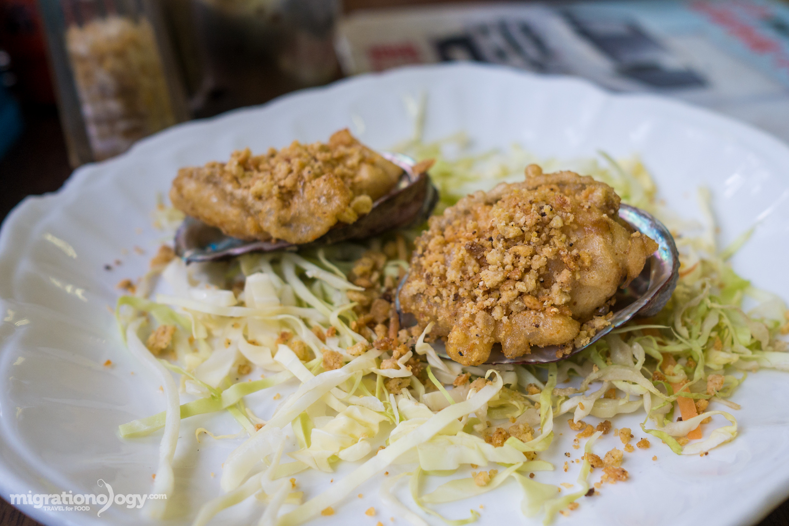 Salt and pepper abalone