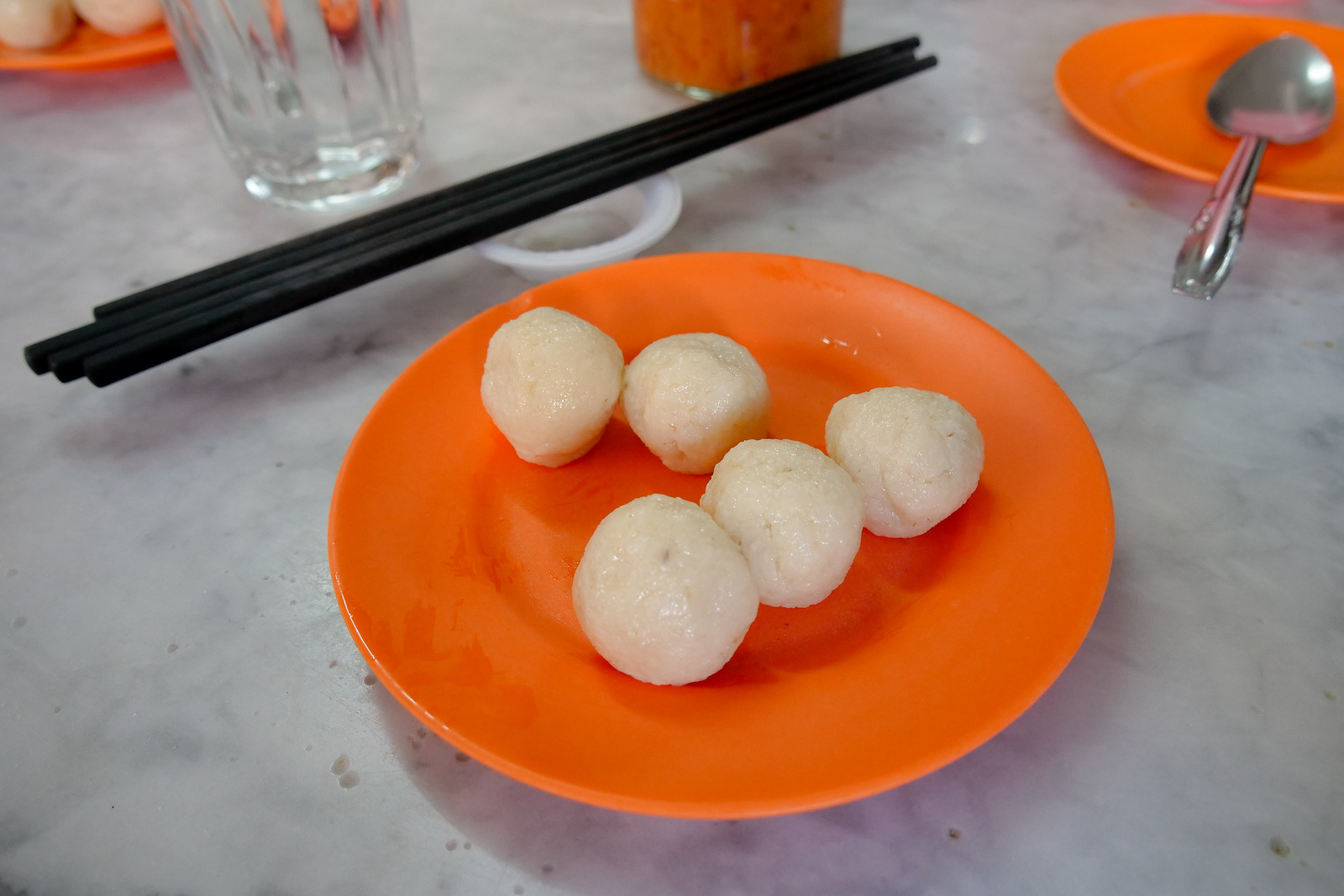 Small size but tightly packed, these rice balls are formed by hand