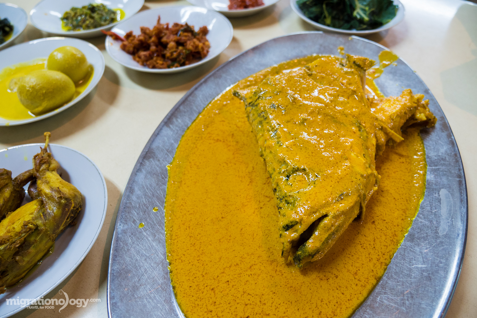 Indonesian fish head curry