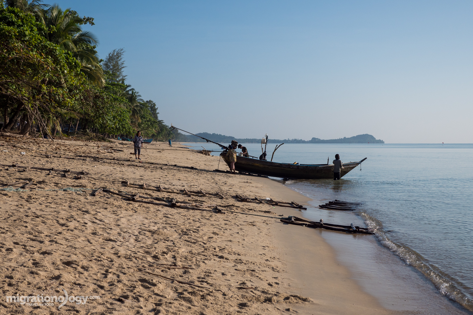 fishing boats in Sichon, Thailand