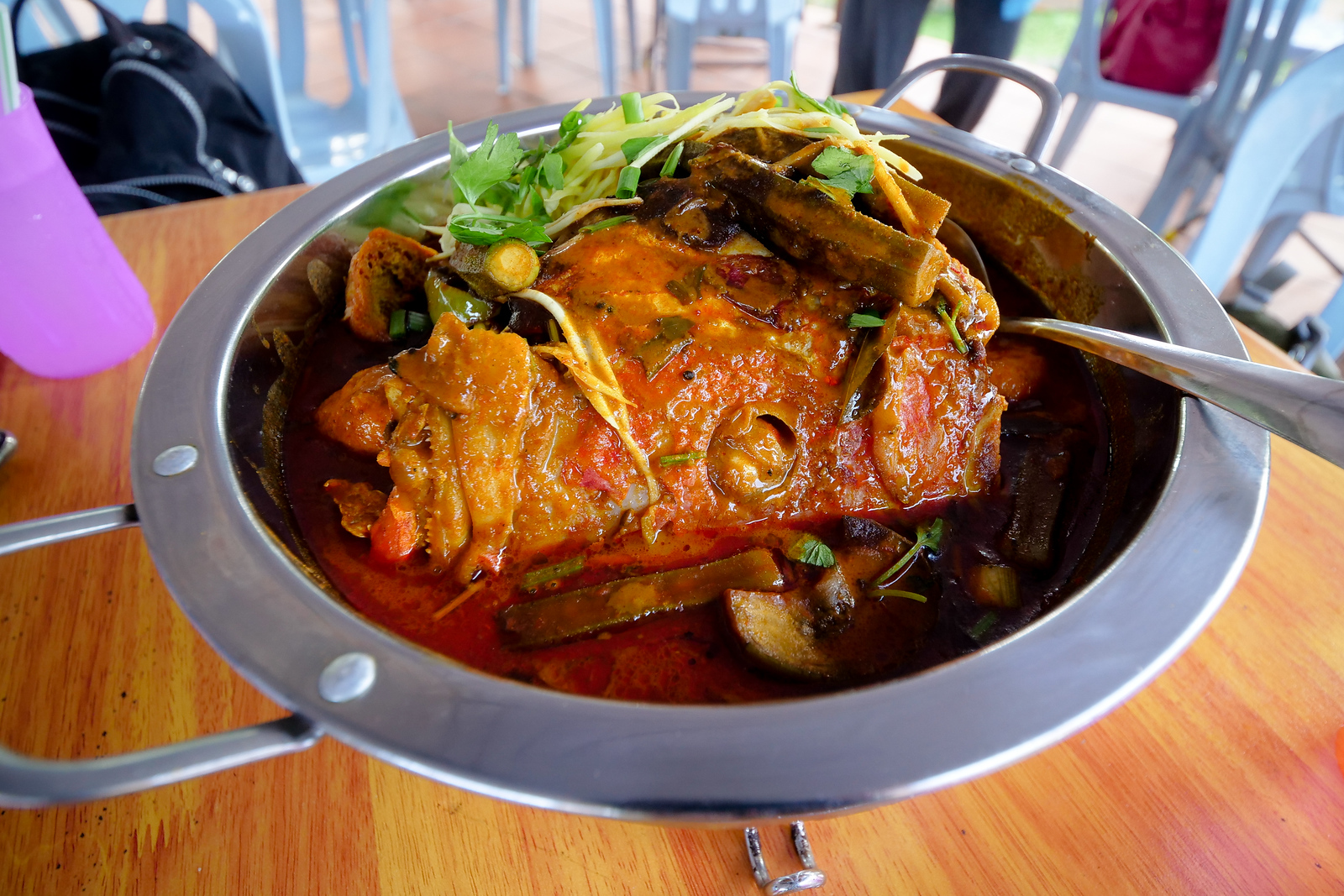 Delicious fish head is also just fun to eat
